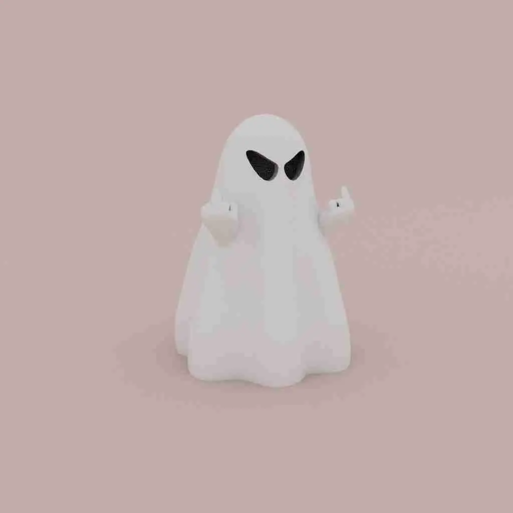 HALLOWEEN SPECIAL CUTE LITTLE ANGRY GHOST
