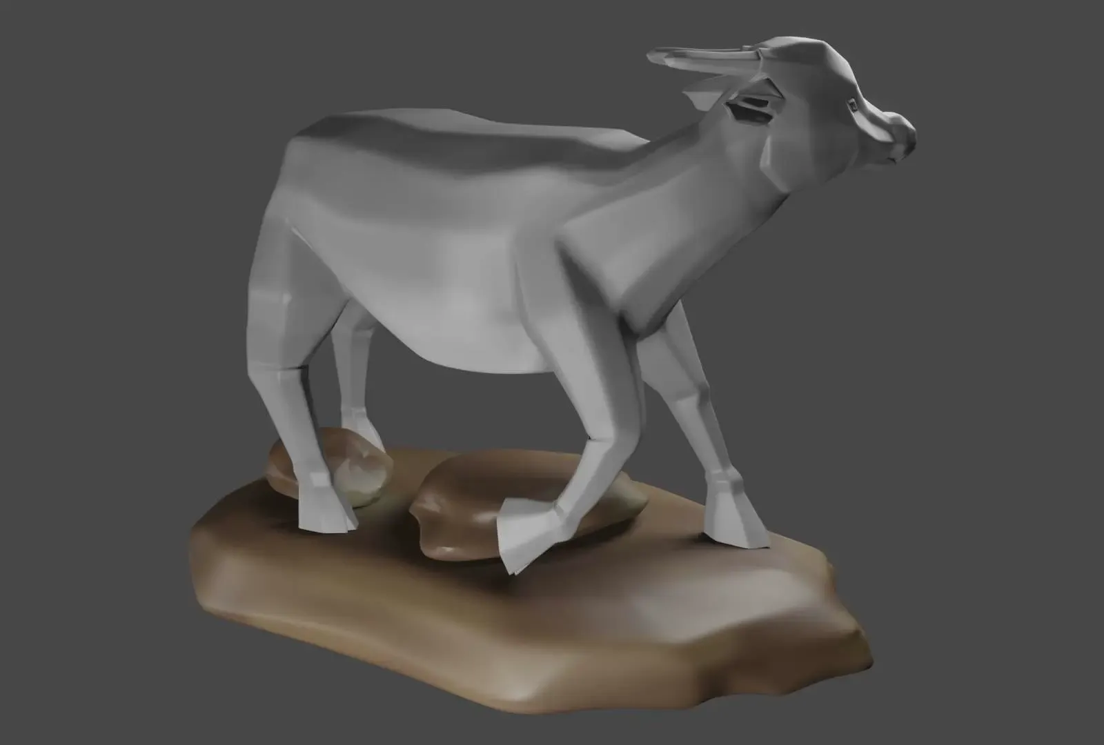 Anoa Lowpoly 3D Model