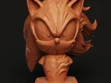 Sonic vs Shadow Split Bust | Hedgehog Rivalry Statue-5
