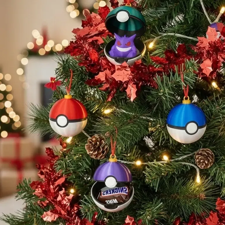Pokébola de Natal – Edição Especial para Árvore
