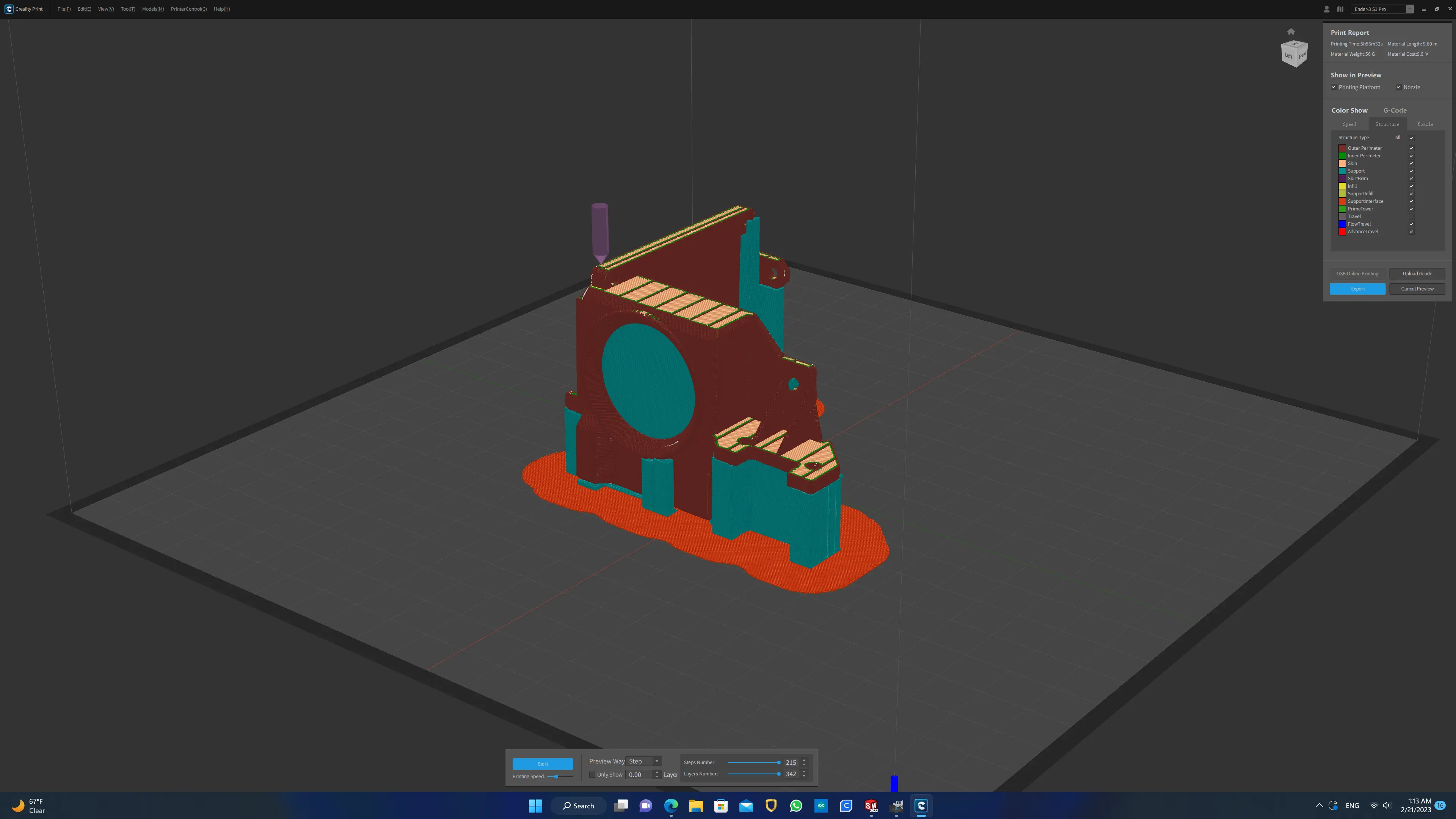 Sprite Extruder plastic cover and CR-Touch mount