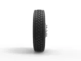 Front custom wheel of semi truck V14 Scale 1:25-3