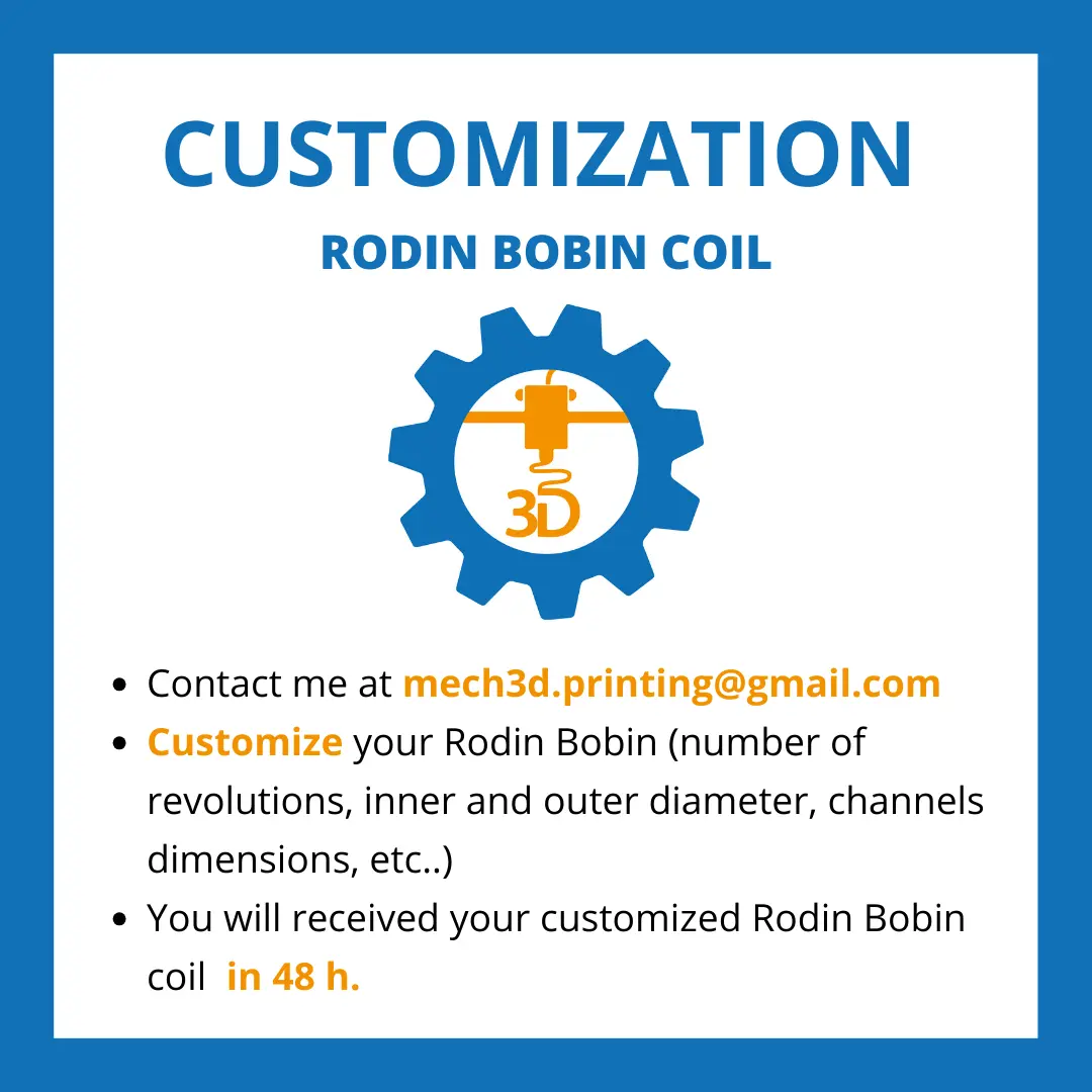 MARKO RODIN BOBIN COIL POE MOLD FRAME - 62 X 62 X 22 mm
