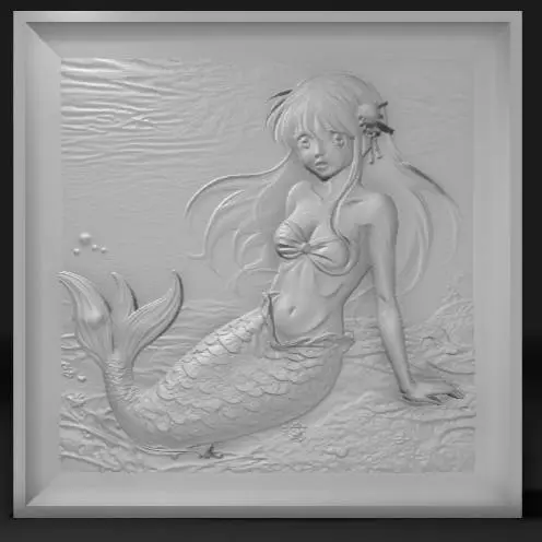 Sexy Japanese anime mermaid