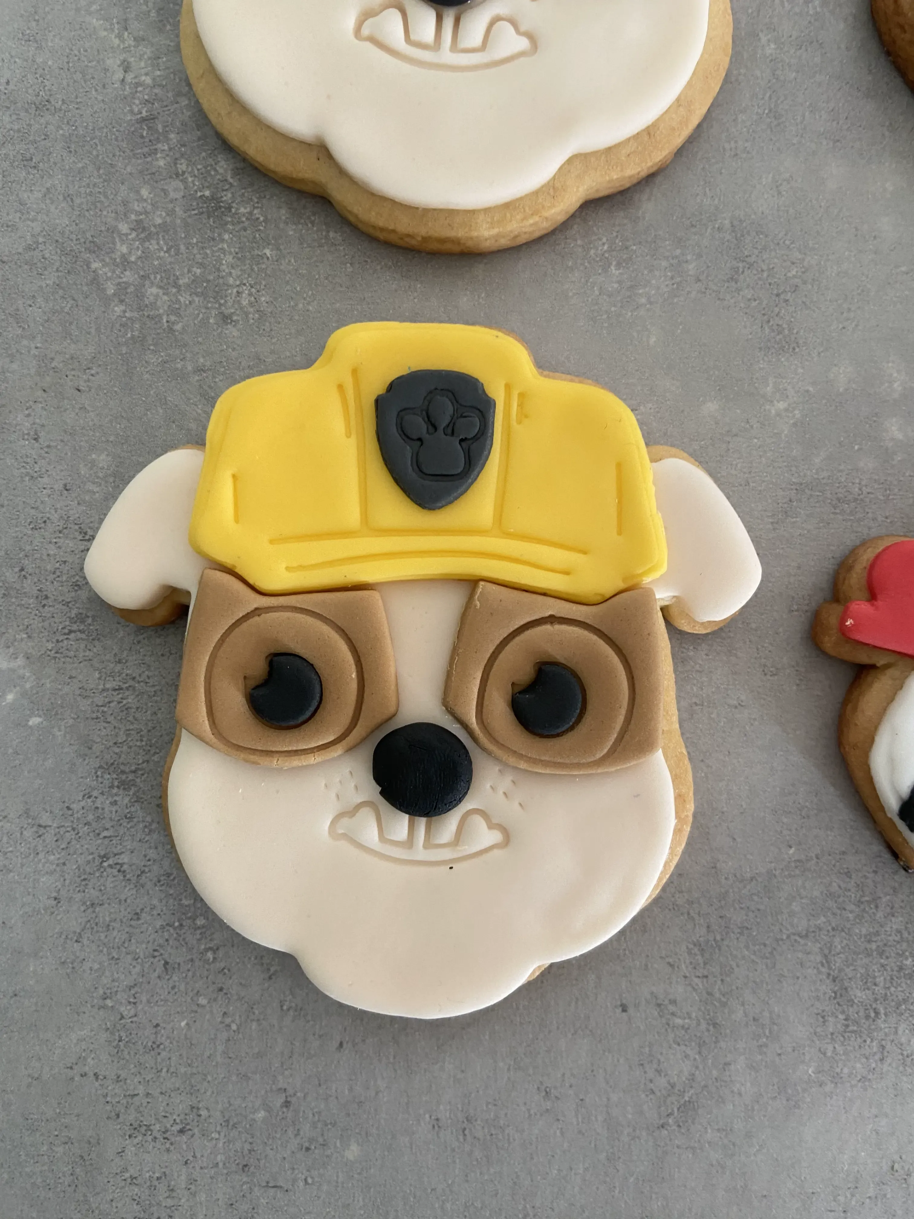 Paw Patrol Rubble cookie/sugar paste cutter