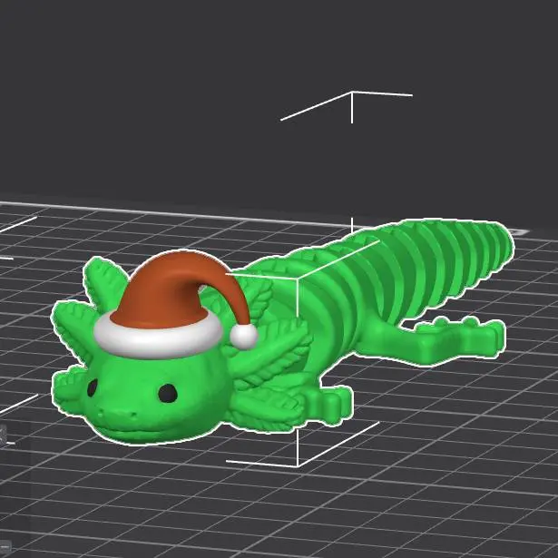 Articulated Santa Axolotl