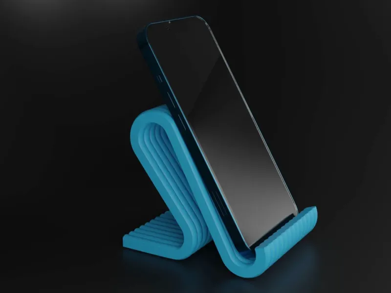 Modern Curved Phone Stand