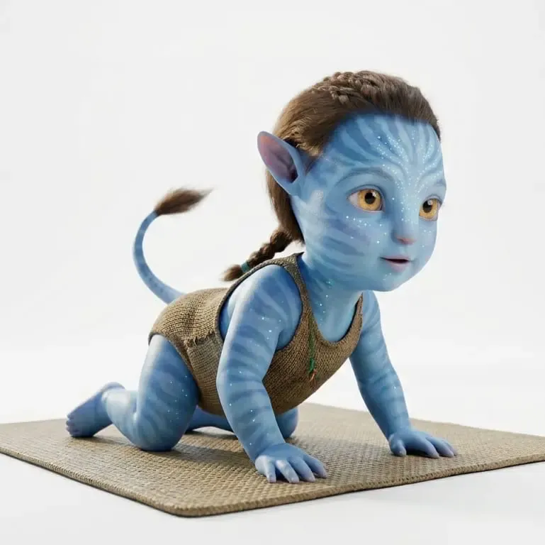 Bebé 1 Blue Alien Hunter Style Pop