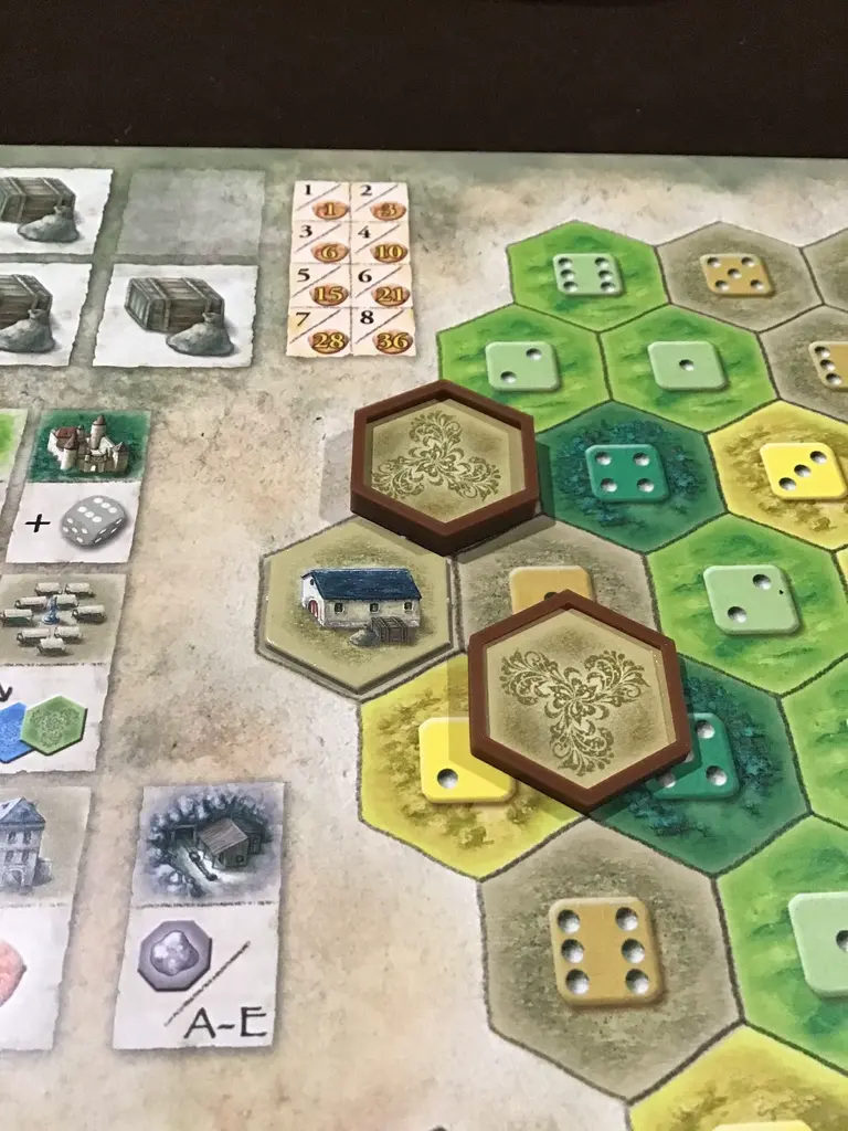 Настольная игра "Замки Бургундии" - капсулы для жетонов Hex