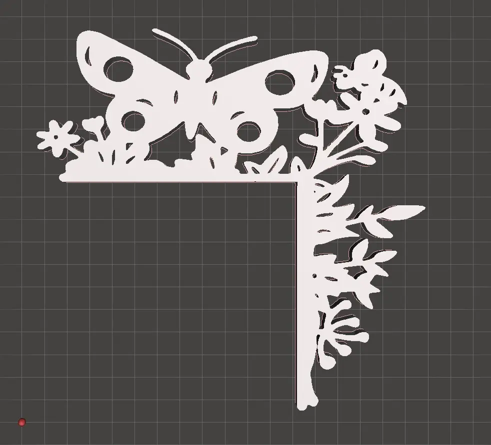 F:\stl\door frame BUTTER FLY AND BEE