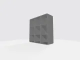 set box with compartments, thk 3mm, in size 40x40mm-4