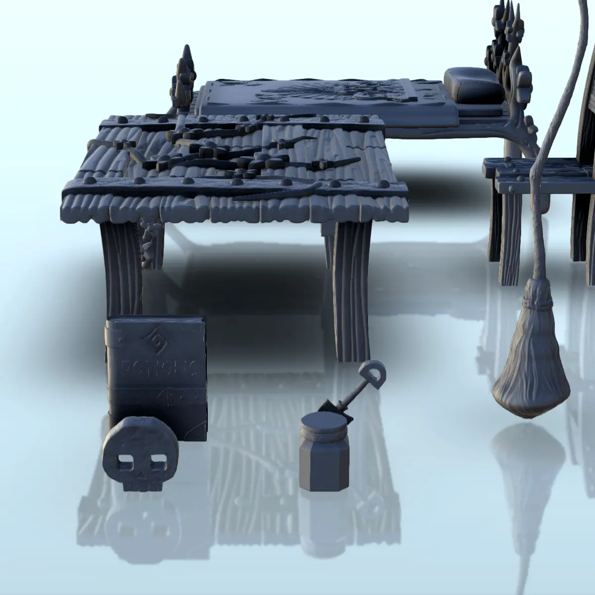 Medieval fantasy house interior (set of 10 pieces) (6) - min