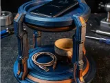 Futuristic Tech Docking Station | Sci-Fi Phone & Watch Stand-0