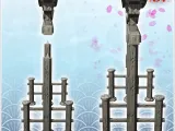 Oriental wooden Tory gate (1) - miniatures warhammer mini RP-2