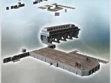 Bunker shelter for U-boat submarines and quay with brick par-0