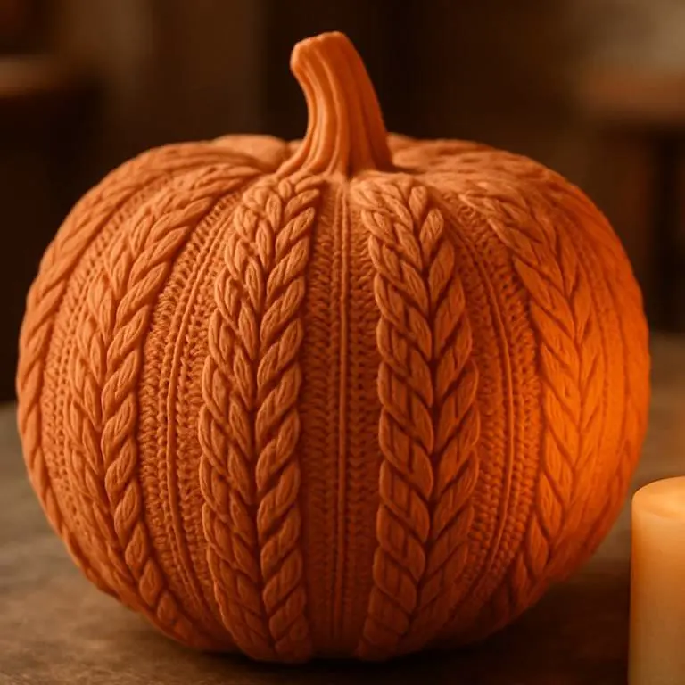 Knitted Pumpkin — Cozy Autumn-Inspired Home Decor