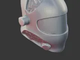 Futuristic Sci-Fi Helmet Visor Mesh Design 3d print model-2