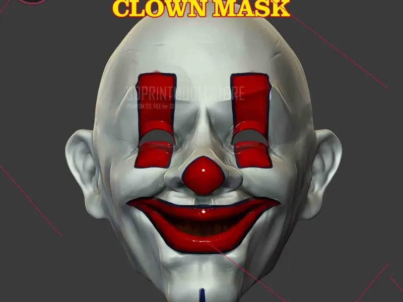 Joker Kara Şövalye - Palyaço Henchmen Maske Cosplay Cadılar Bayramı