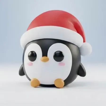 pinguino navideño