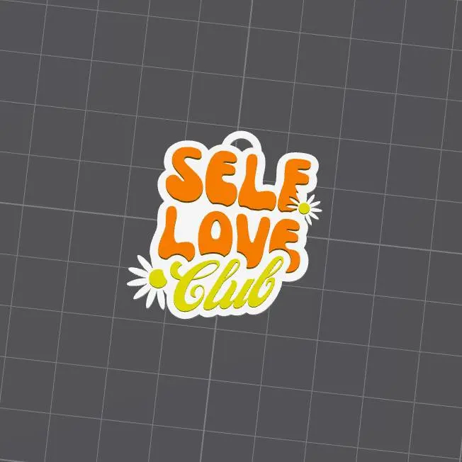 Self love club keychain