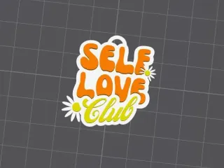 Self love club keychain