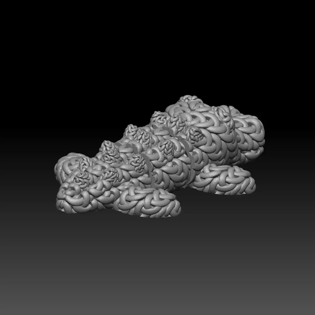 Knitted Flexi Crocodile