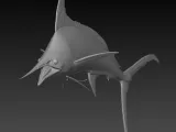 print ready realistic swordfish model-0