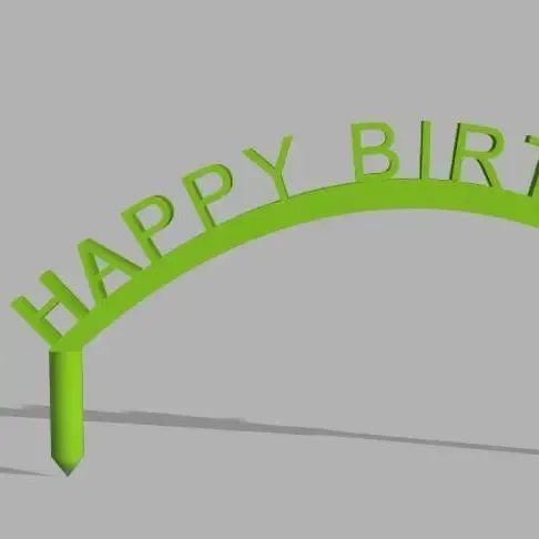 Simple cake decoration 8 different languages