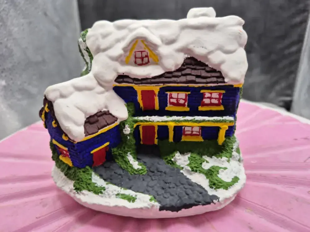 christmas village house  and fences