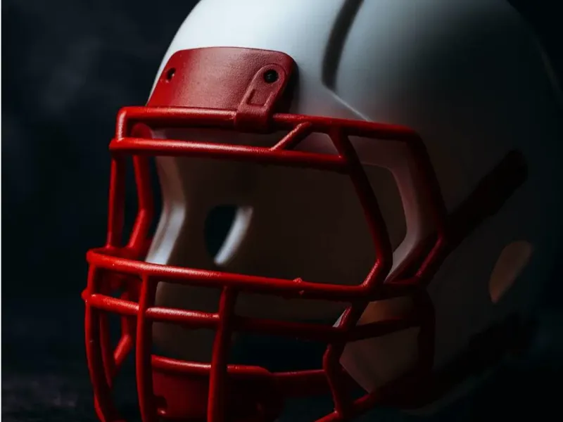 blank  football helmet