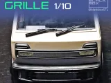 WPL D12 1-10TH NEW GRILLE WITH HEADLIGHT LENS-2