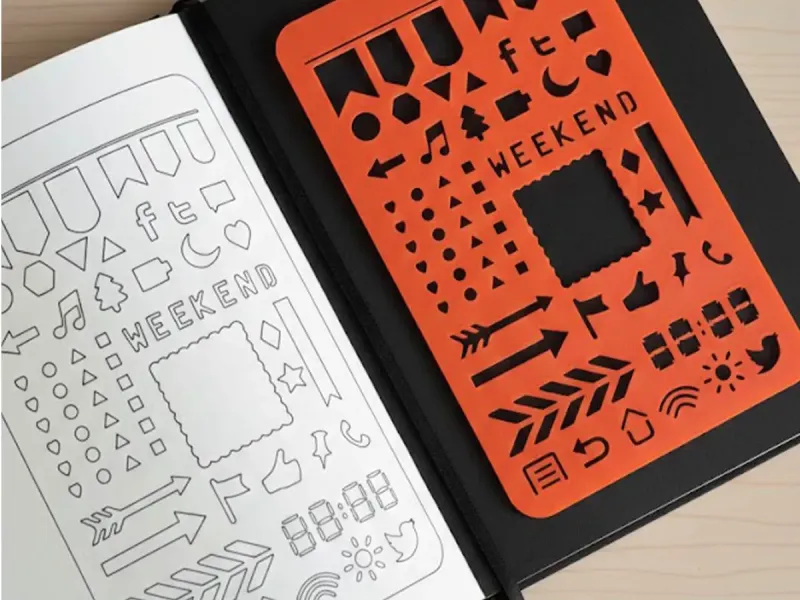 Geometric Template Ruler – Professional Marking Stencil