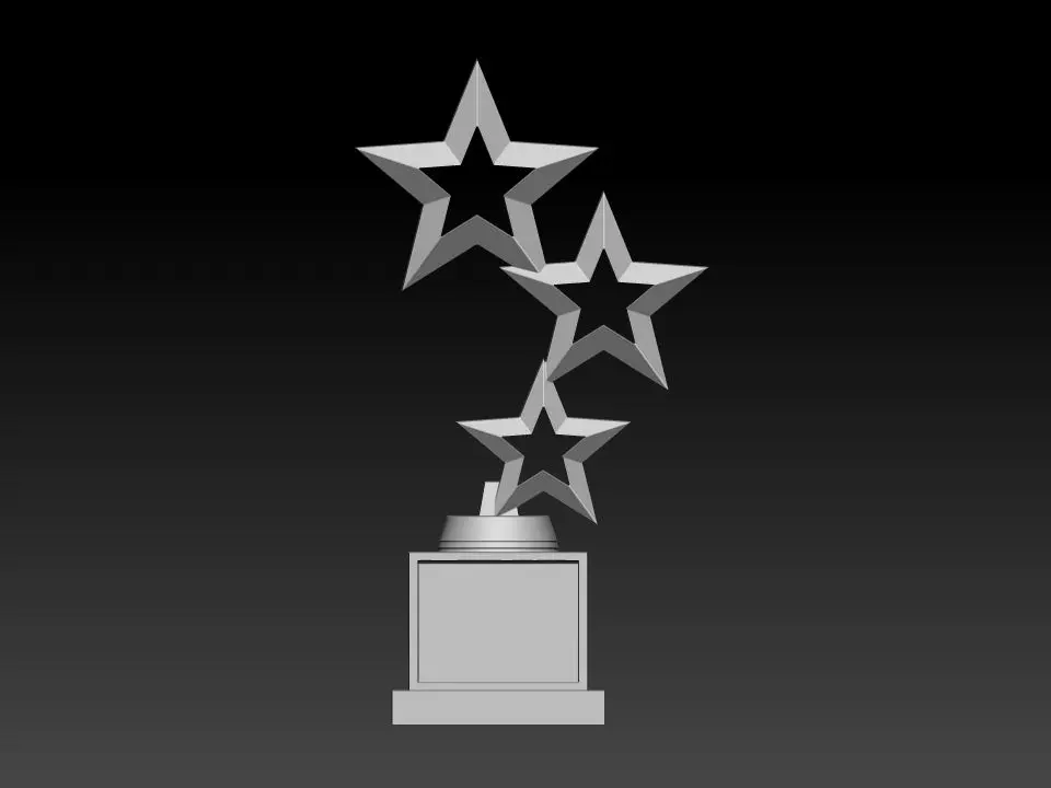 RISING STAR AWARD 3 STAR CUSTOM TROPHY FOR EVERYONE