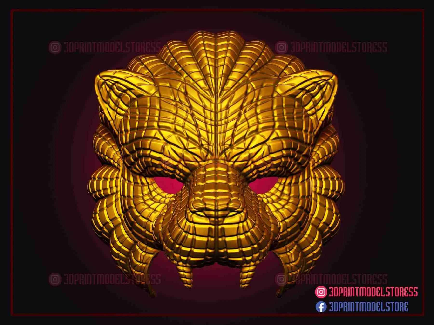 Maschera Squid Game - Maschera Squid Game Lion Vip per Cosplay