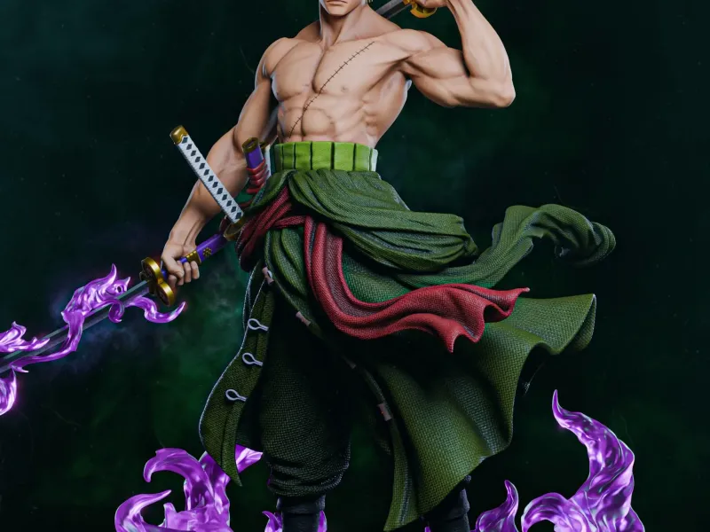 Action Figure Anime Roronoa Zoro One Piece
