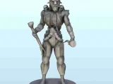 Alien knight with armour 1 - miniatures sci-fi science ficti-1