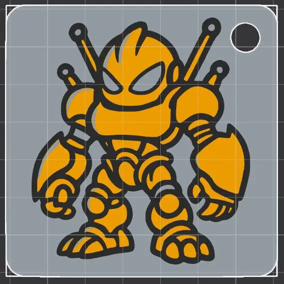 cyber samourai keychain