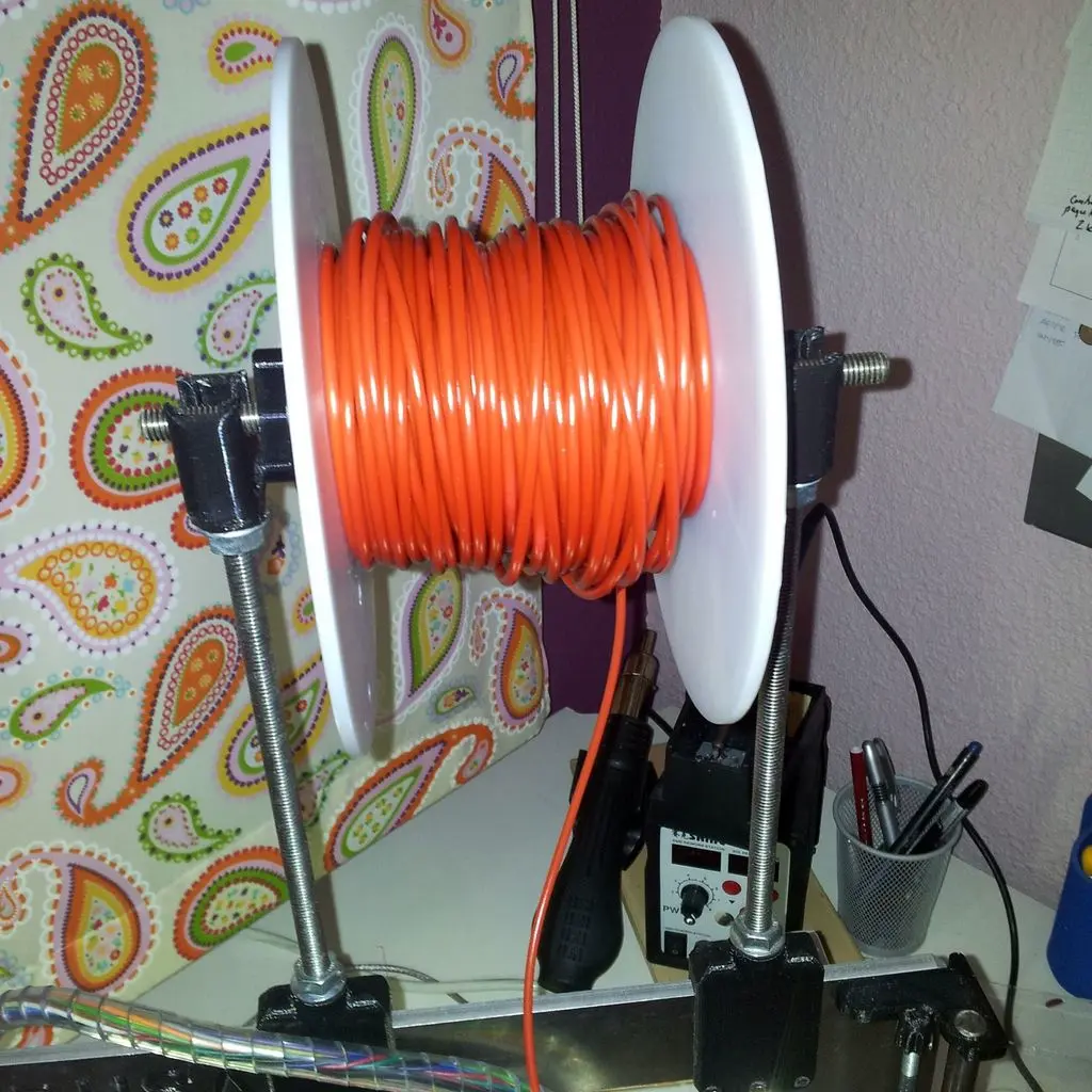 Portabobinas para Prusa i3 con marco de 6mm (sin rodamientos)