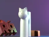 Cute U-Shape Cat Vase-6
