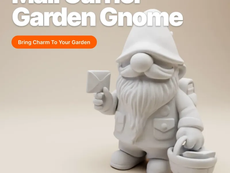 Gnomo de Jardim – Carteiro Caprichoso