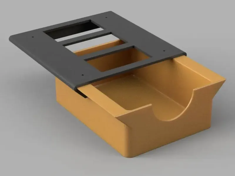 Under desk drawer (no supports)