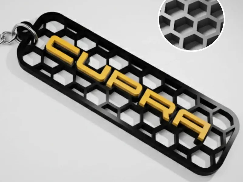 Cupra honingraatsleutelhanger