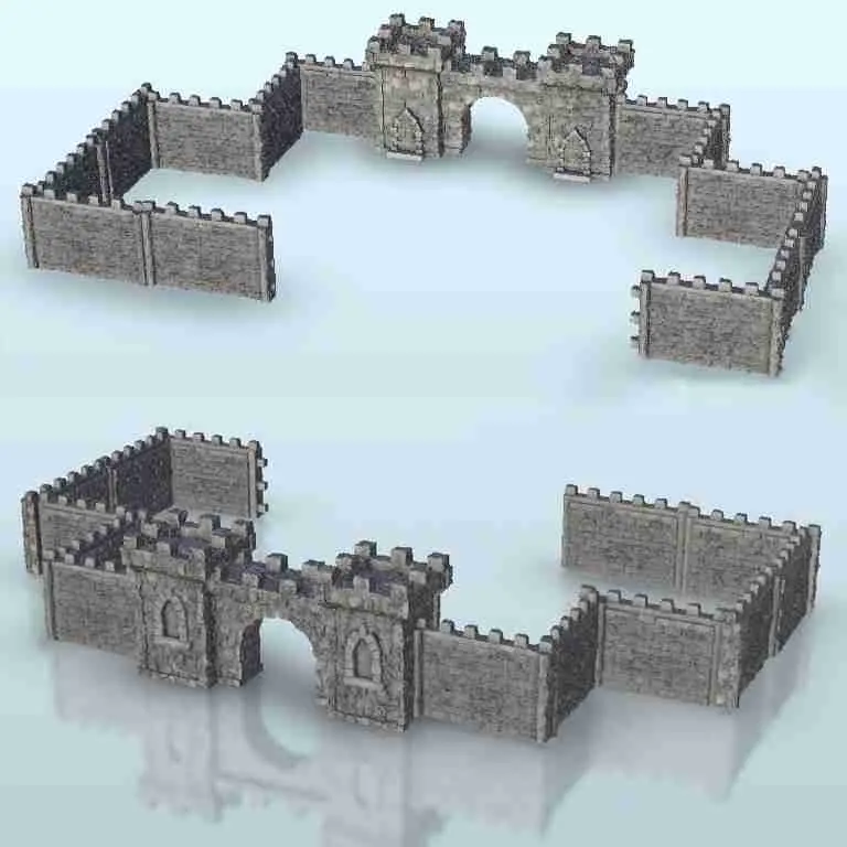 Sistema de paredes modulares - miniaturas warhammer 40k 40000 ter