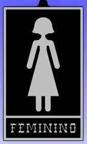 Cartello per Bagno - TOILET