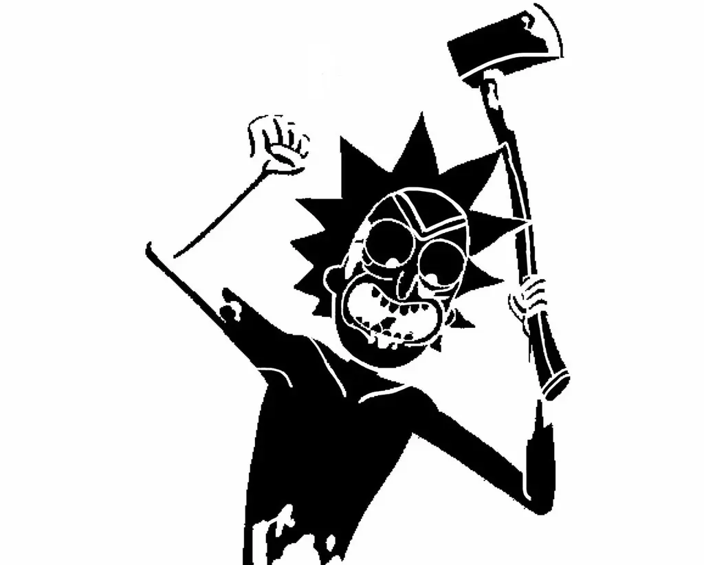 Rick Sanchez stencil