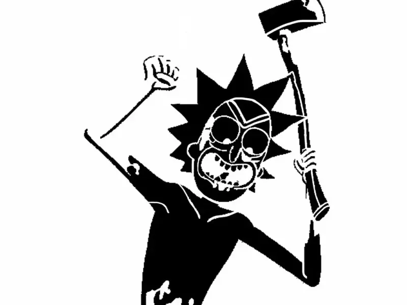 Rick Sanchez stencil