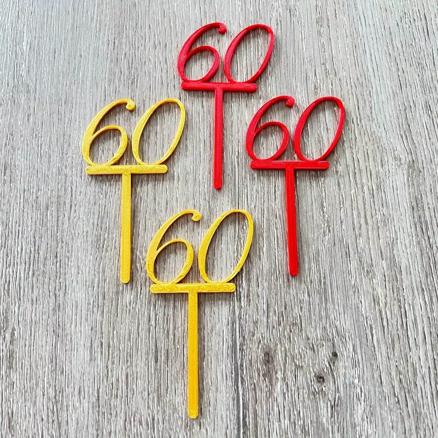 60 years old cake decorations