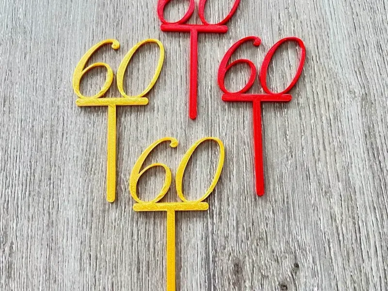 60 years old cake decorations