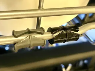TPU clip-on bumper for dishwasher drawer