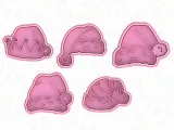 Santa's christmas hats cookie cutter set of 5-0